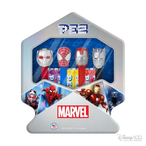 Marvel Disney 100th Anniversary Pez Gift Tin