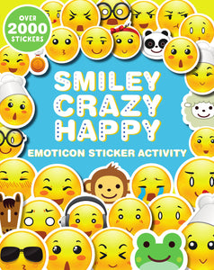 Smiley, Crazy, Happy Emoticons 2000 Sticker Book