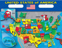 Load image into Gallery viewer, Create-A-Scene Magnetic Playset - USA Puzzles Open