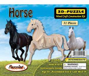 Horse Woodcraft 3D Puzzle