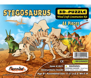 Little Stegosaurus Woodcraft Construction Puzzle 44 pcs