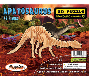Little Apatosaurus Woodcraft 3D Puzzle