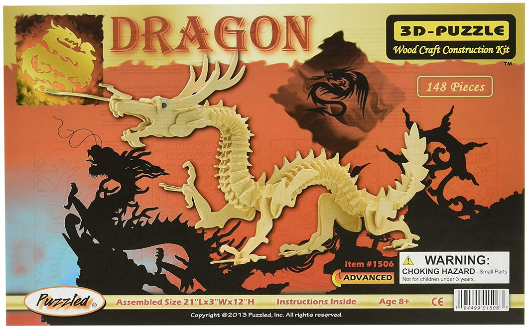 Large Dragon Woodcraft Construction Kit
