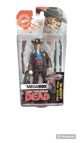 2018 Skybound The Megabox Walking Dead Bloody Sheriff Rick Grimes Action Figure