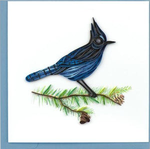 Quilling Card Steller's Jay Greeting Card