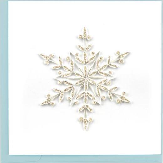 Quilling Card Snowflake Greeting Card