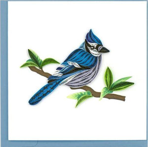 Quilling Card Blue Jay Greeting Card