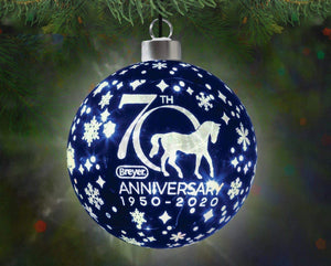 Breyer 70th Anniversary Glass Ball Ornament