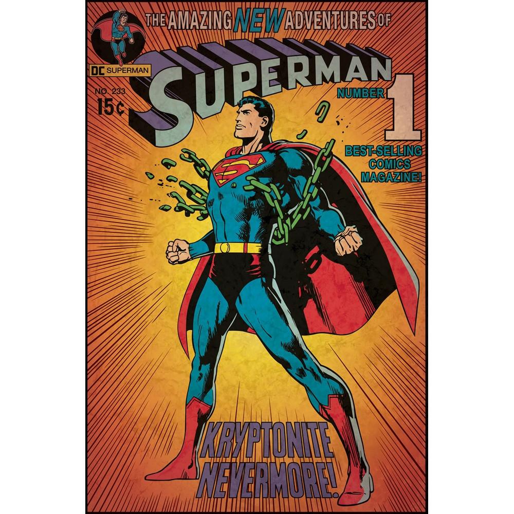 Superman Kryptonite Comic Cover Giant Wall Decal