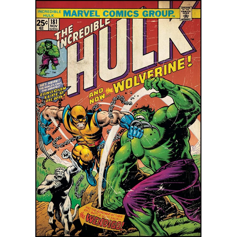 Incredible Hulk & Wolverine Comic Cover Giant Wall Decal