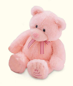 My First Teddy Plush Bear-Medium Pink17"