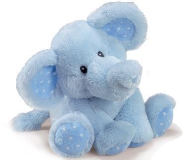 Elliefumps Elephant Plush-Large Blue, 13