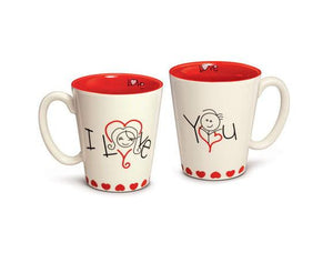 Lines of Love Mug Set-I Love You