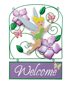 Tinkerbell Dimensional Metal Welcome Sign