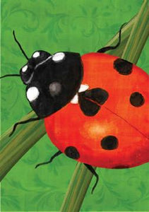 David T. Sands Garden Flag - Ladybug