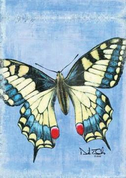 David T. Sands Garden Flag- Blue Butterfly