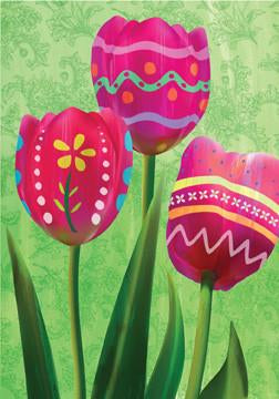 David T. Sands Easter Estate Flag- Easter Egg Tulips