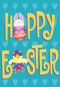 David T. Sands Easter Estate Flag- Hoppy Easter