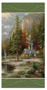 Thomas Kinkade Mini Flag-Mountain Majesty 1998