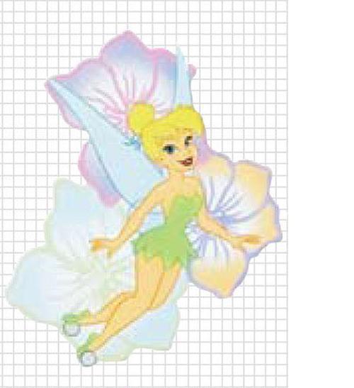 Tinker Bell Screen Saver - Flying Tink with Flowers