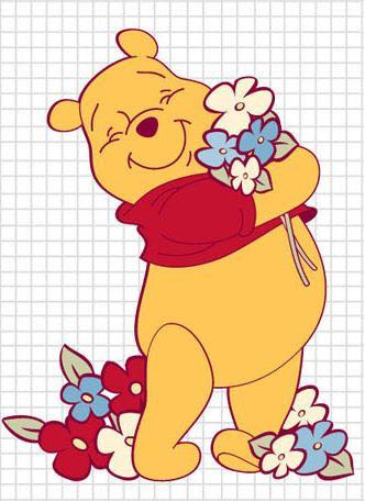 Winnie the Pooh Screen Saver - Flowers