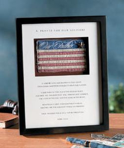 Spiritual Harvest Patriotic Collection- Soldier's Prayer Quilt Shadow Box