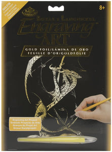 Royal & Langnickel Gold Foil Engraving Art Kit, 3 Headed Dragon