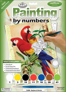 Paint By Number JR Small BAMBOO PARROTS