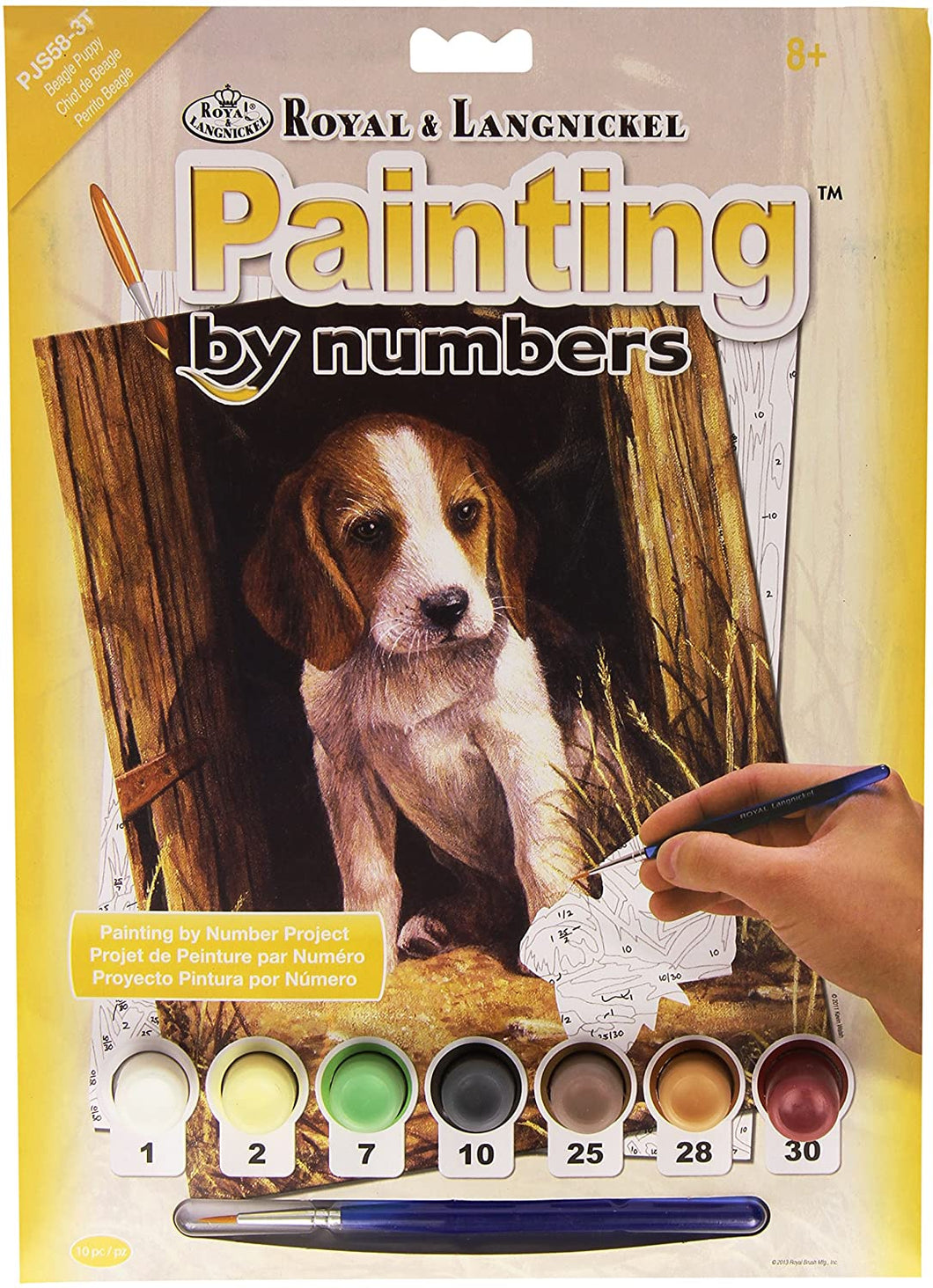 PAINT By Number Junior Small BEAGLE PUPPY