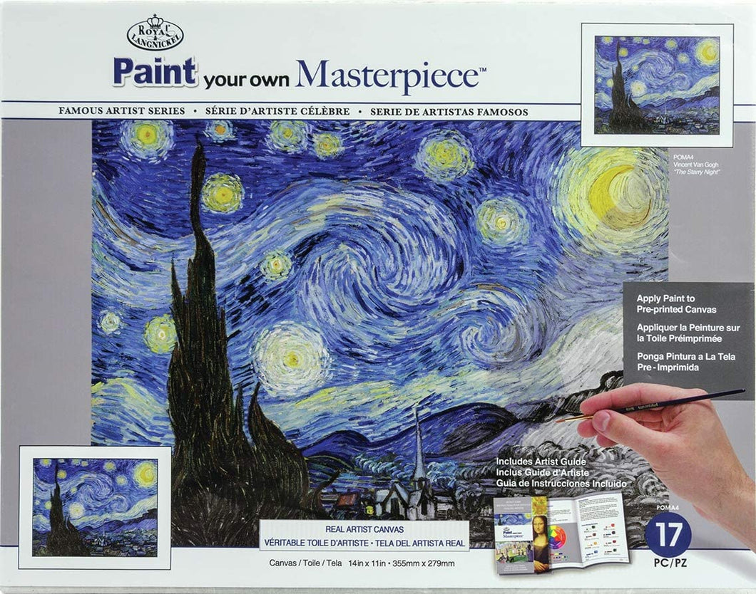 Royal Brush MASTERPIECE Paint By Number KIT The Starry Night