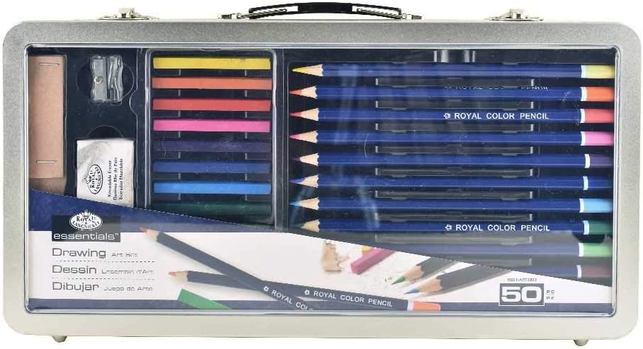 Royal and Langnickel Essentials Large Window Set - Drawing, 50 Pieces