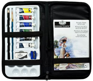 Royal & Langnickel Acrylic Paint Essentials Keep N' Carry Set