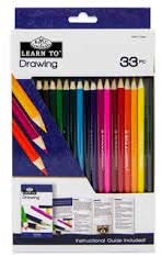 LEARN TO DRAWING 33PC Pencil SET