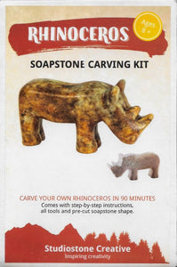Studiostone Creative Rhinoceros Soapstone Carving Kit