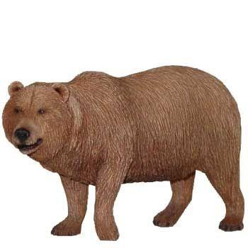 Small Size Statue - Brown Grizzly Bear