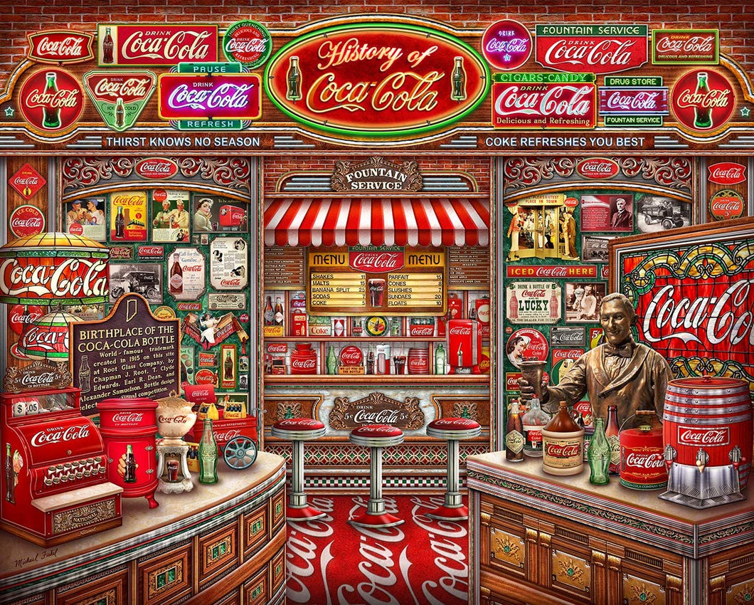 Springbok Coca Cola History 1000pc JIGSAW PUZZLE