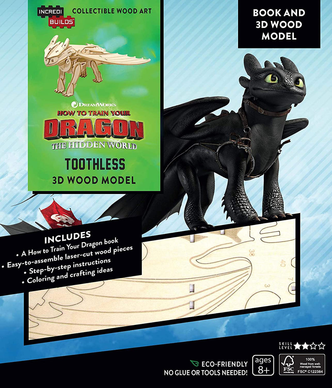 Toothless Books Only IncrediBuilds How to Train Your Dragon- Toothless Book and 3D Model ...