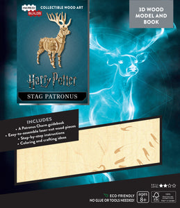 INCREDIBUILDS: HARRY POTTER: STAG PATRONUS 3D WOOD MODEL AND BOOK