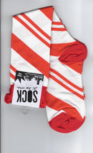 Load image into Gallery viewer, Candy Cane Funky Knee High Socks