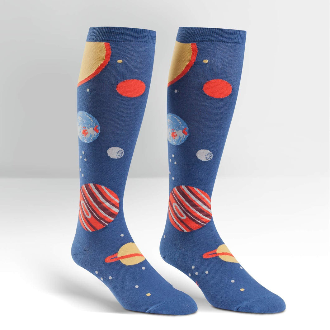 Planets Stetch Knee High Socks - Freedom Day Sales