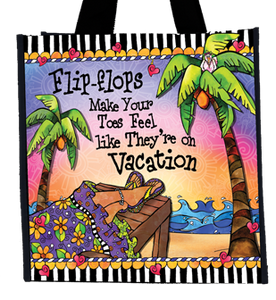 Toes on Vacation Tote Bag