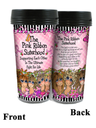 Travel Tumbler- Pink Ribbon Sisterhood