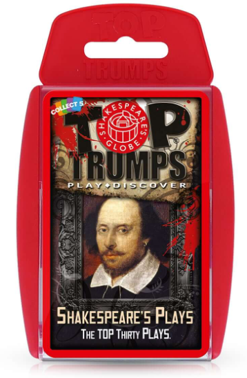 Shakespeare's Plays Top Trumps Card Game