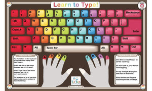Learn To Type Placemat