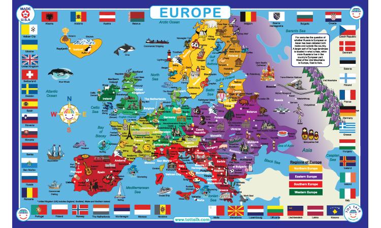 Tot Talk Europe Place Mat