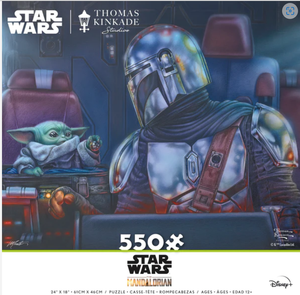 Star Wars Thomas Kincade Mandalorian 550pc Puzzle: Two for the Road