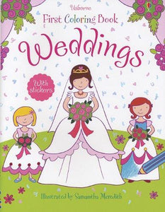 Weddings Coloring Book with Stickers