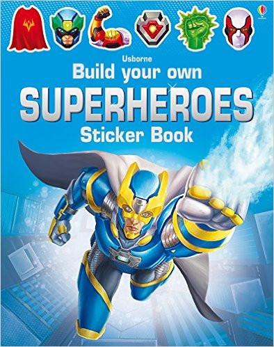 Build Your Own Superheroes Sticker Book Paperback