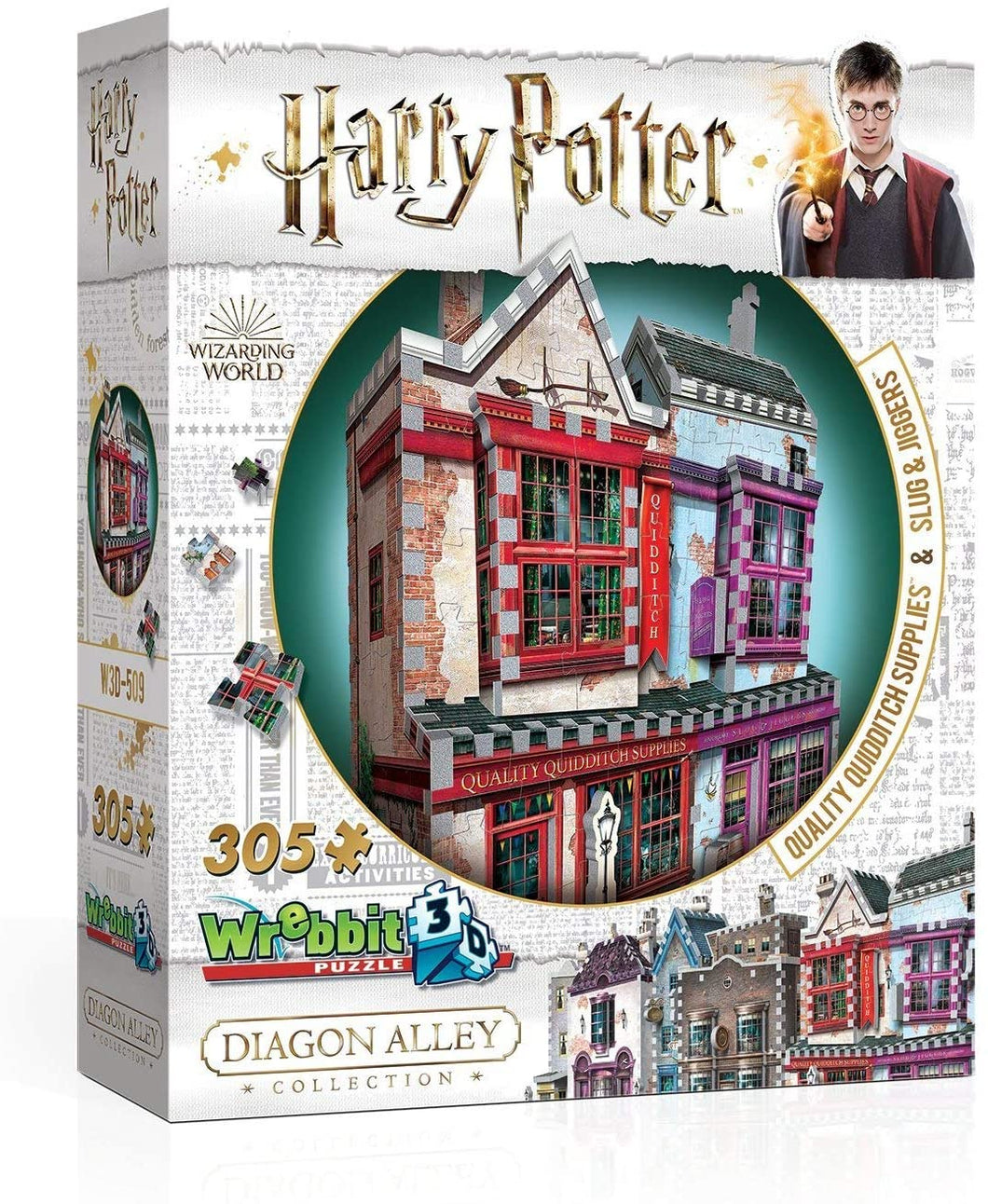 Wrebbit 3D Harry Potter Diagon Alley Quidditch Supplies & Slug & Jiggers (300 Pieces)