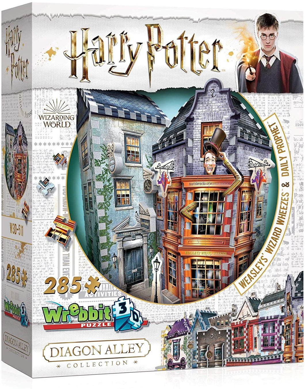 WREBBIT 3D - Harry Potter Weasleys' Wizard Wheezes & Daily Prophet 3D Jigsaw Puzzle (285 Piece)